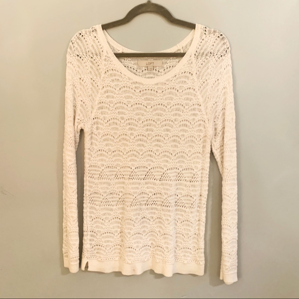 LOFT White Sweater